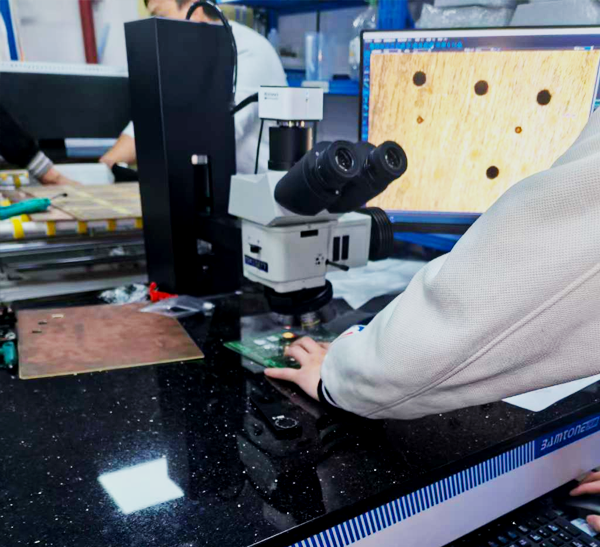 盲孔显微镜装机实例